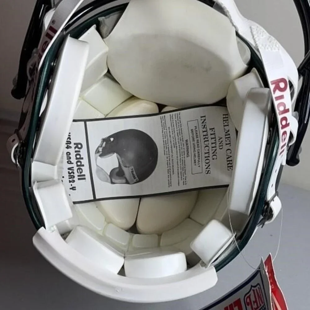 Philadelphia Eagles Signed Full Size Authentic Riddell NFL Football Helmet 2002 - Picture 11 of 12